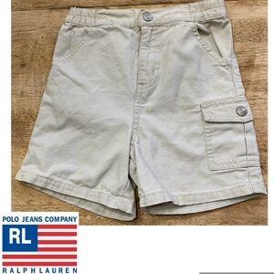 Vintage Ralph Lauren Polo Jeans Co. Boy’s Size‎ 4T Khaki Cargo Shorts